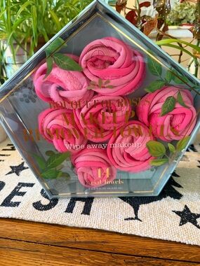 Makeup Remover Towel Rose Facial Towels - Pink